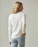 Women's Premium Slub Long Sleeve V-Neck Tee - Bone